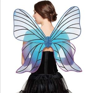 Blue and purple Butterfly Wings . Fairy Wings . Costume Wings .